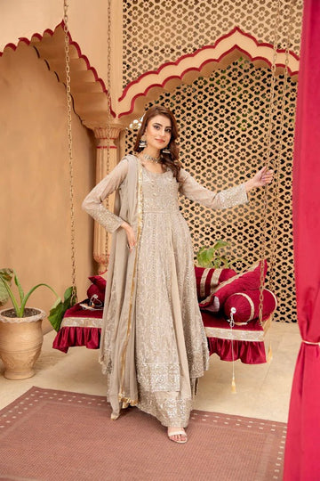 Sand Mirroe Sequin Frock