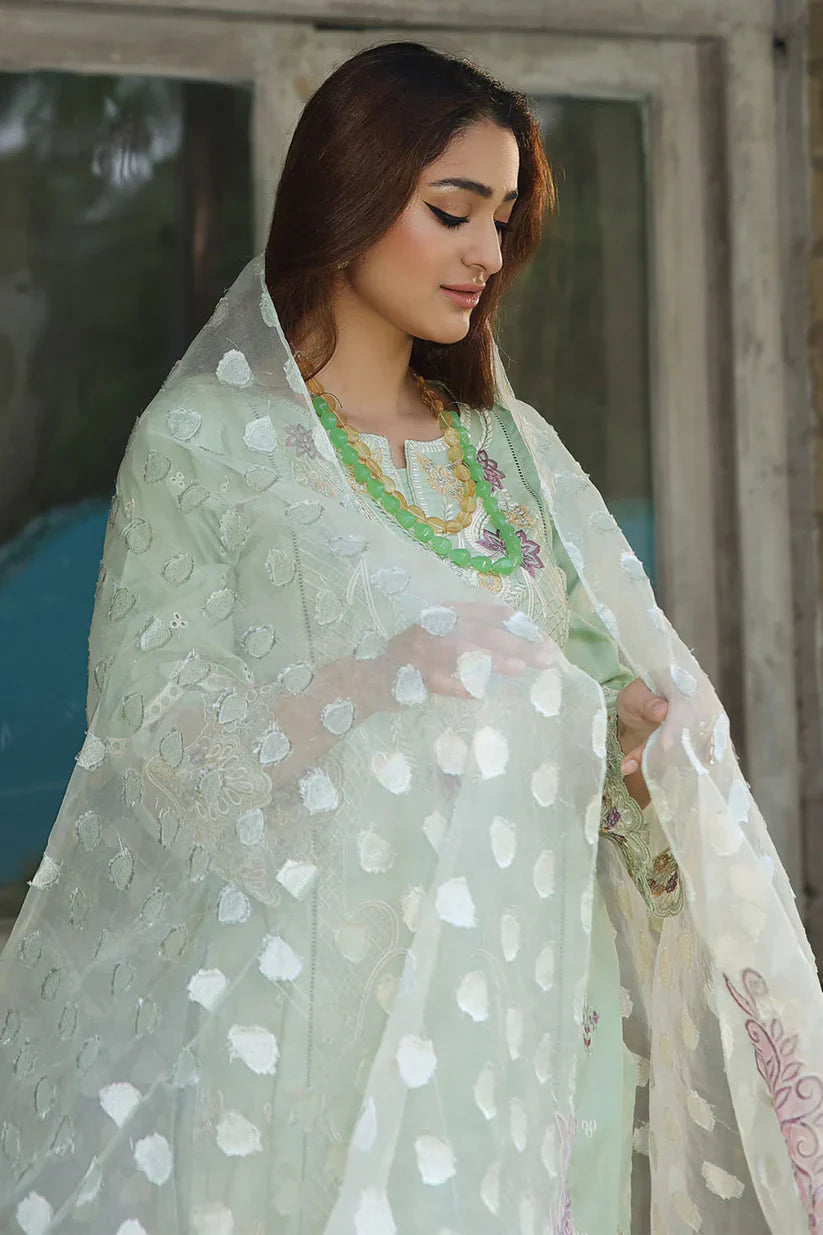 Embroidered Cotton Lawn Suit -2715