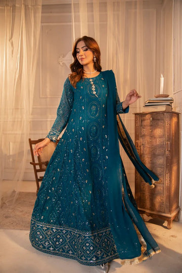 Zinc Chiffon Embroided Frock