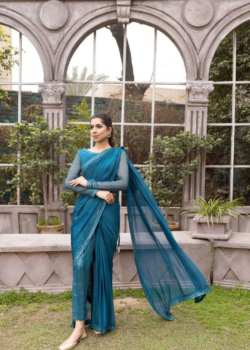 Noor E Hira Deep sea Green